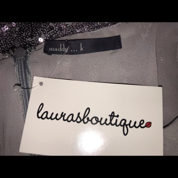 Silver Glitter Sequined NYE Dress - Picture 7 of 8